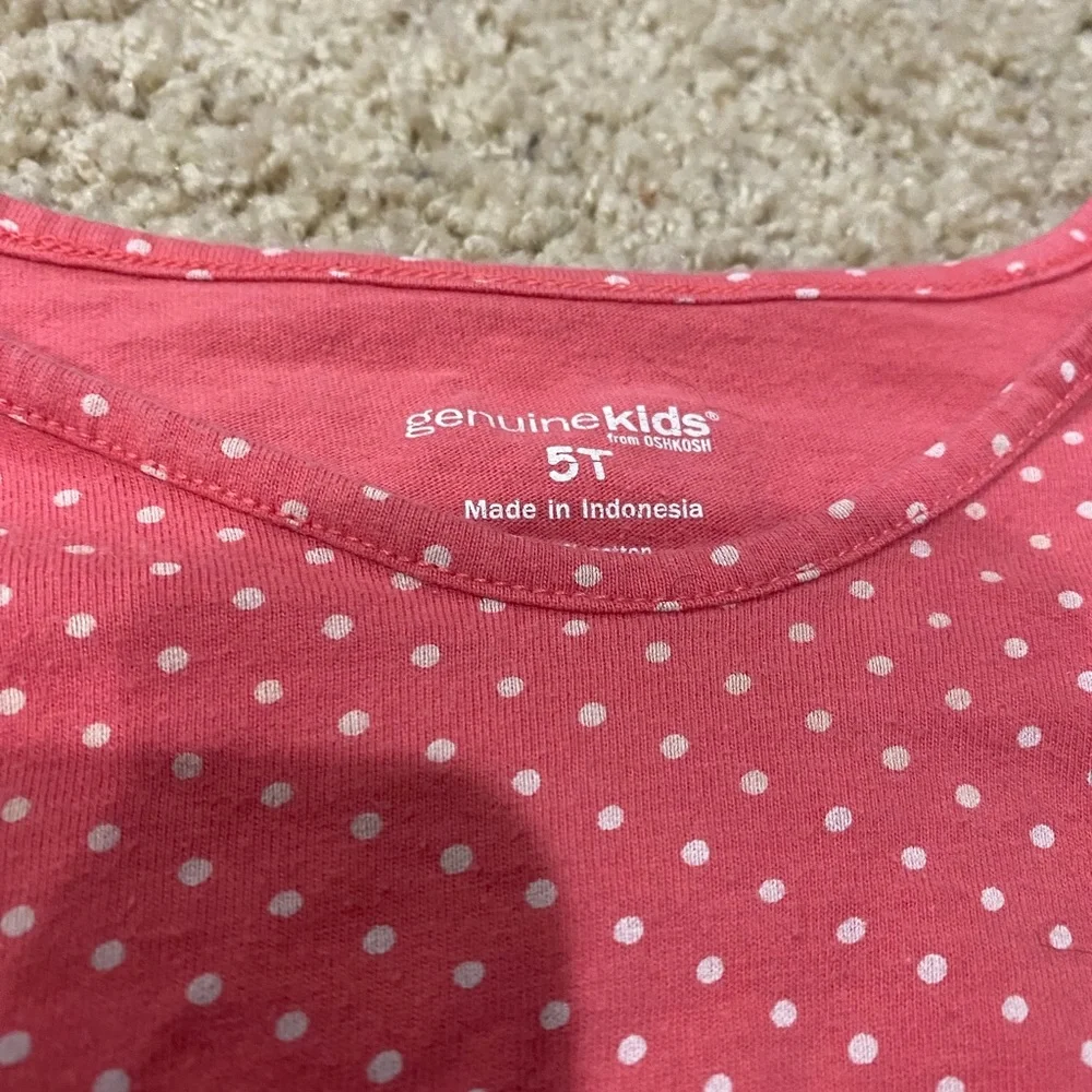 OshKosh B'gosh Pink Polka Dot Long Sleeve Tee